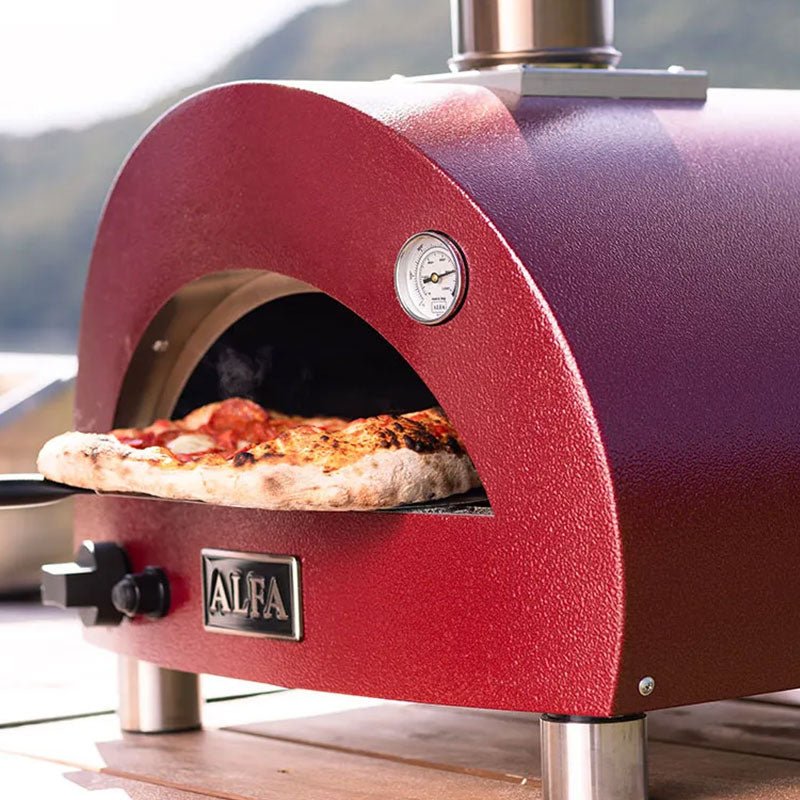 Alfa Portable Propane Gas Pizza Oven with Refractory Stone Floor, up to 538°C