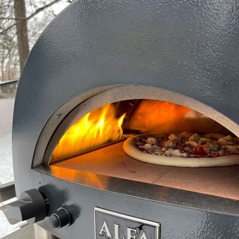 Alfa Portable Propane Gas Pizza Oven with Refractory Stone Floor, up to 538°C