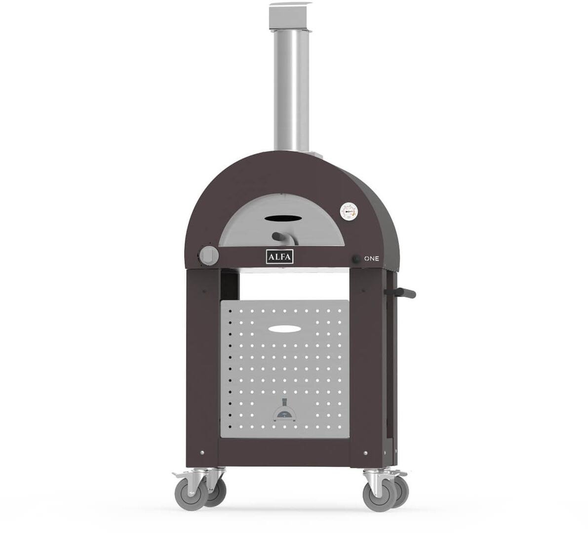 Alfa Stainless Steel Gas Pizza Oven with Four Firebricks, Natural Gas or LPG