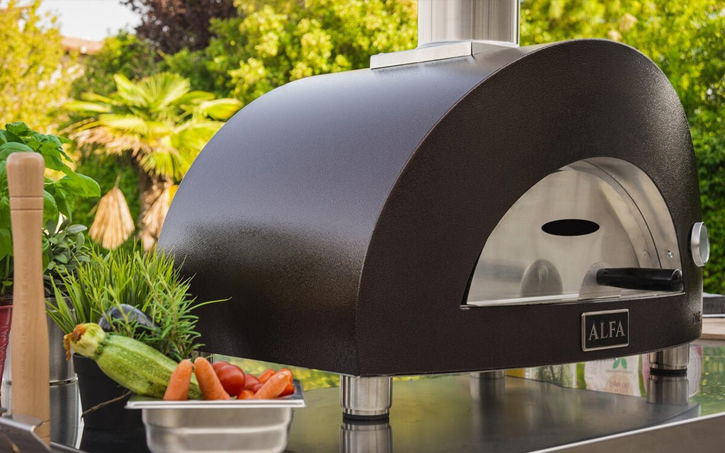Alfa Stainless Steel Gas Pizza Oven with Four Firebricks, Natural Gas or LPG