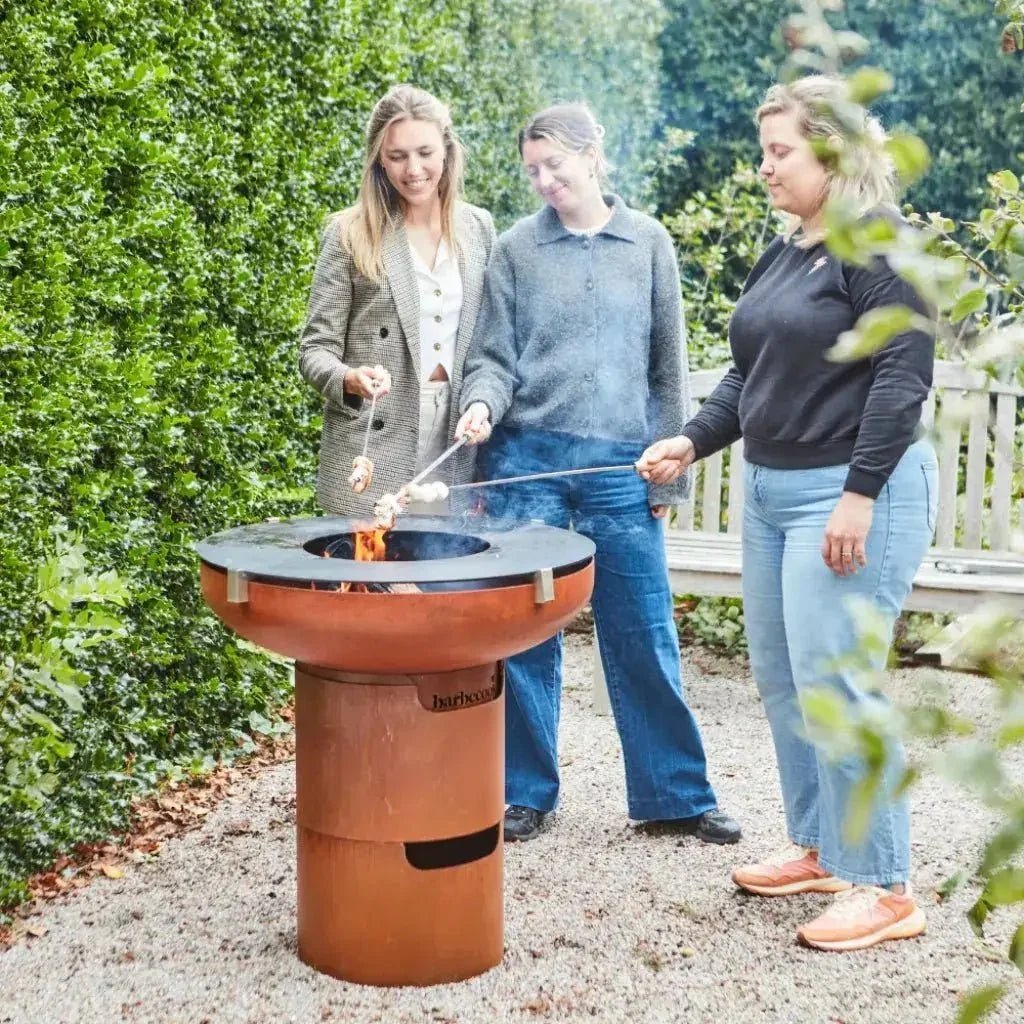 Barbecook Jack Pro 75 cm Corten Steel Plancha Grill & Fire Pit