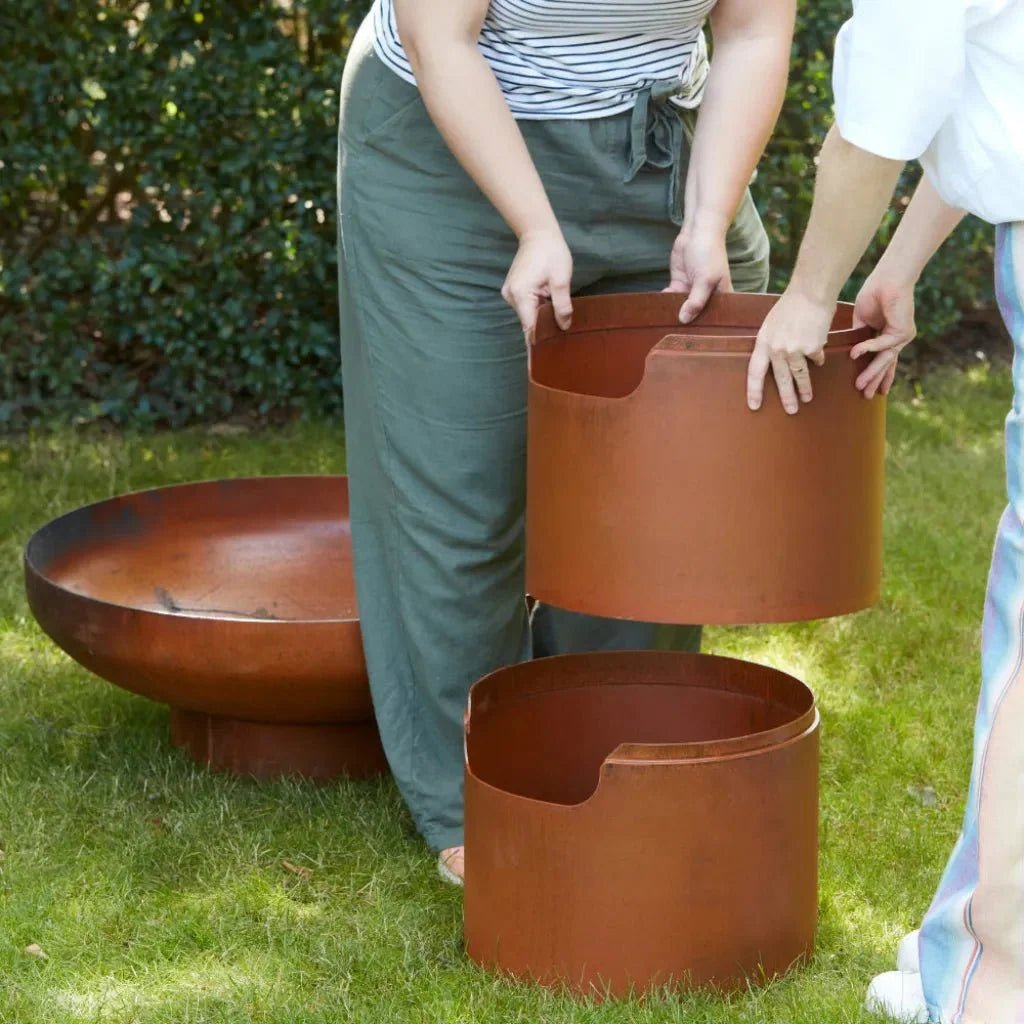 Barbecook Jack Pro 75 cm Corten Steel Plancha Grill & Fire Pit