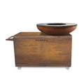 BonFeu BonBiza Island Plancha Grill Outdoor Kitchen, Corten Steel