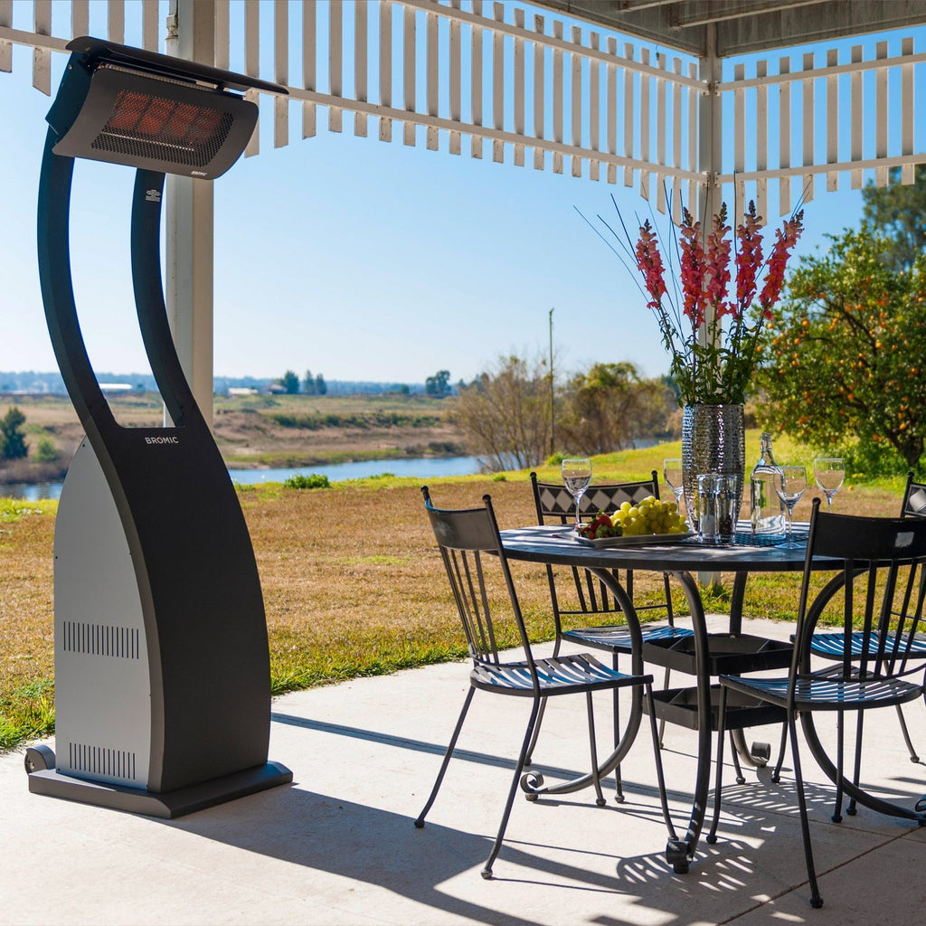 Bromic Tungsten Smart-Heat Portable Gas Patio Heater, Matte Black