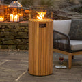 Cosi Cosiscoop Gas Pillar Lantern, Teak