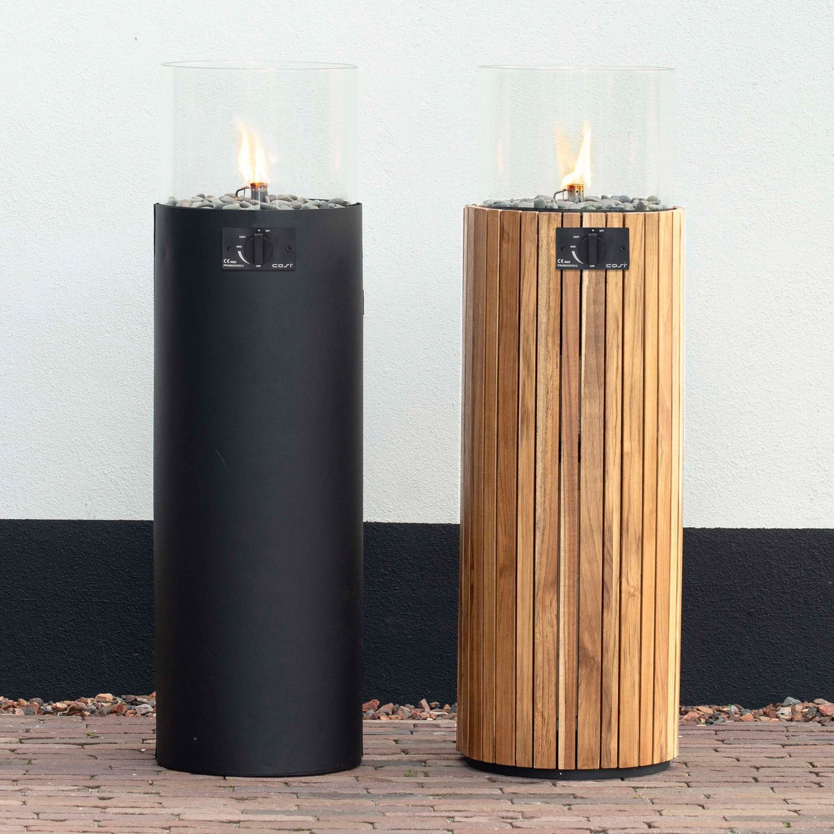 Cosi Cosiscoop Gas Pillar Lantern, Teak