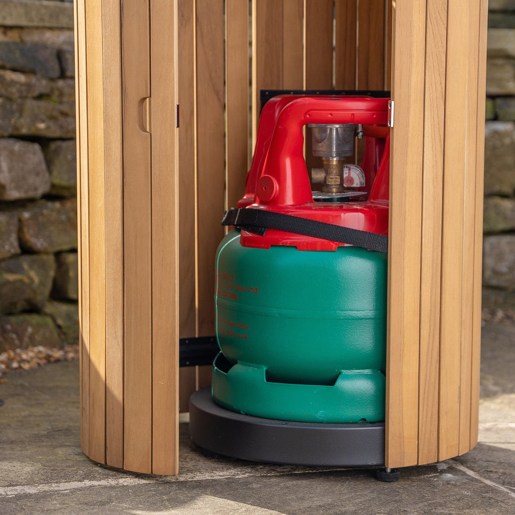 Cosi Cosiscoop Gas Pillar Lantern, Teak