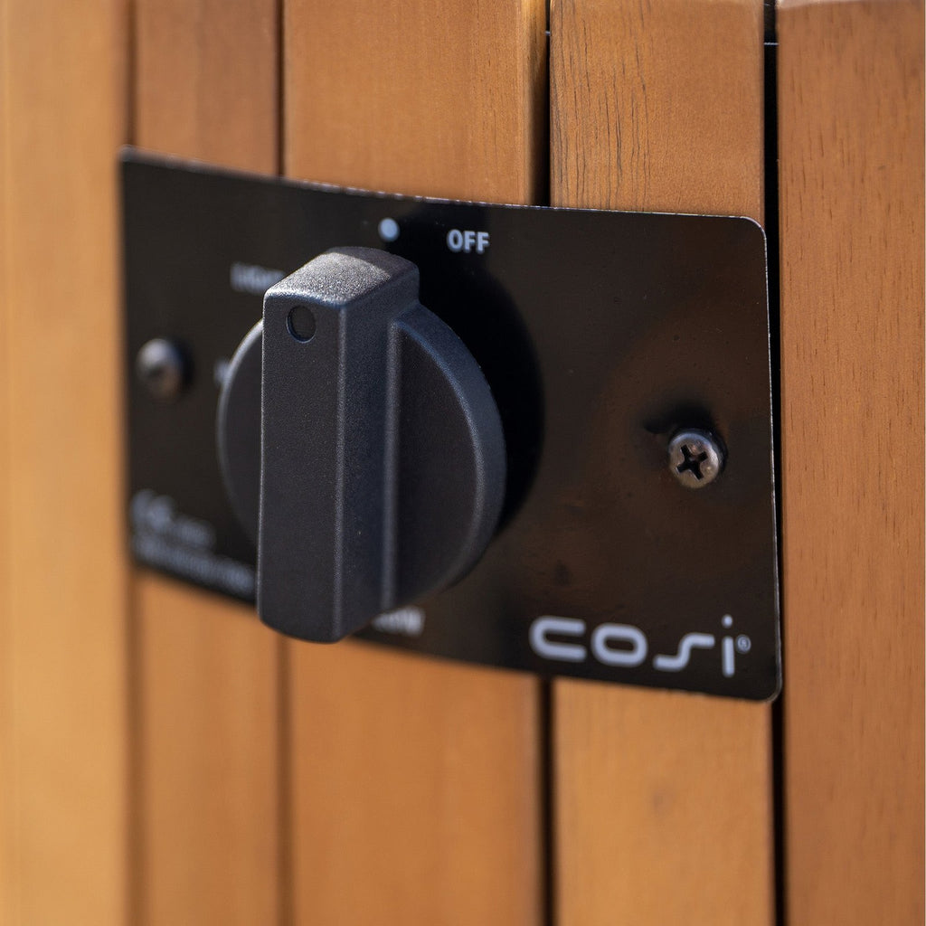 Cosi Cosiscoop Gas Pillar Lantern, Teak