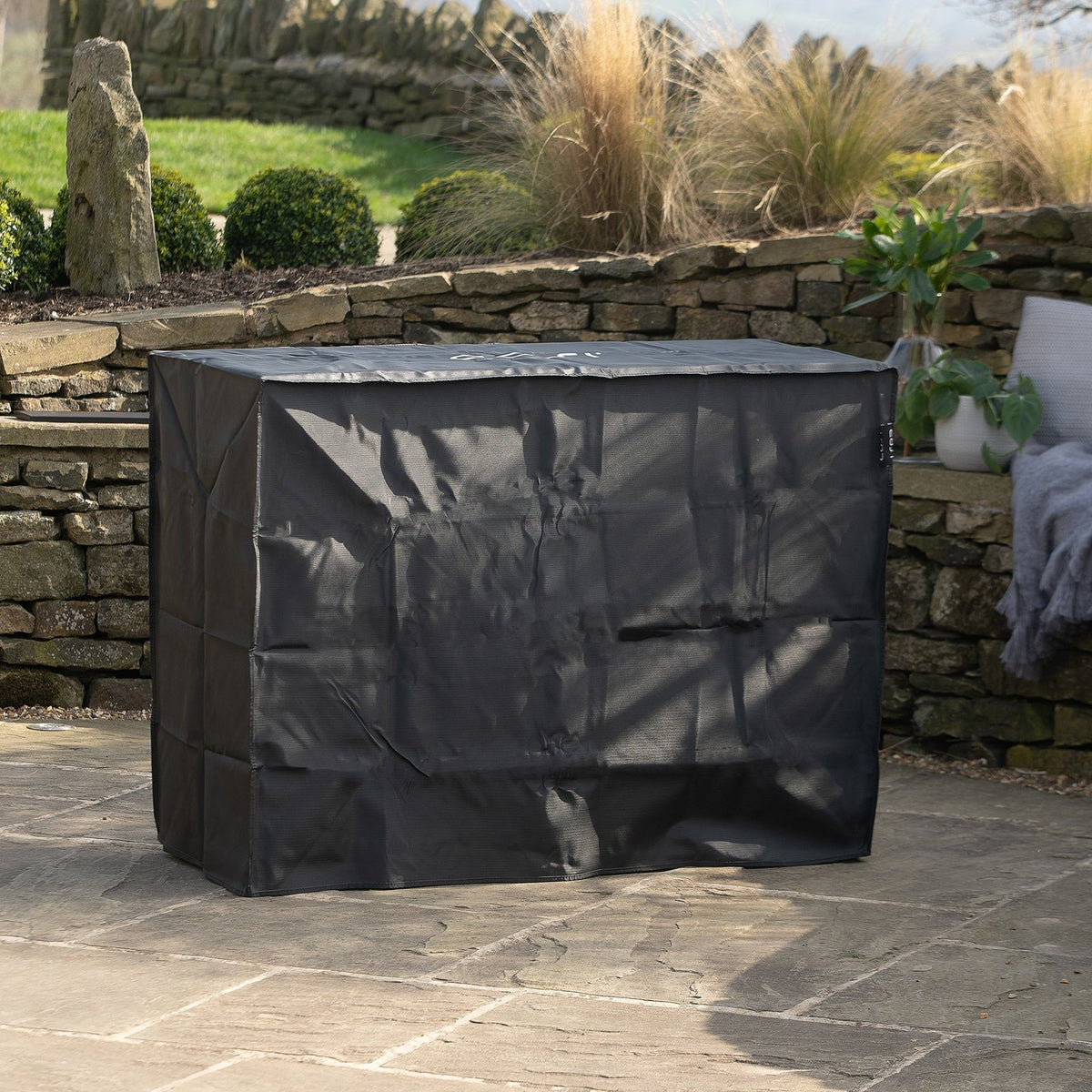 Cosi Cosivista 120 Outdoor Gas Fireplace, Black Aluminium