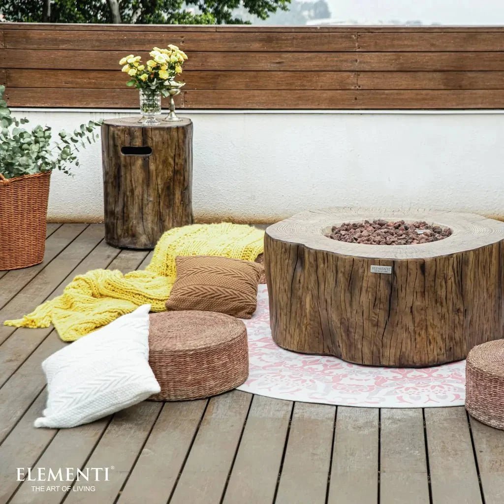 Elementi Manchester Round Gas Fire Pit Table 13.2 kW