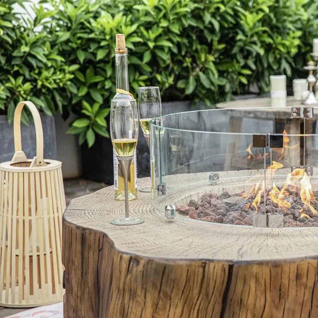 Elementi Manchester Round Gas Fire Pit Table 13.2 kW