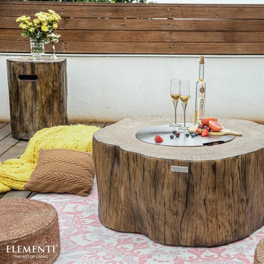 Elementi Manchester Round Gas Fire Pit Table 13.2 kW