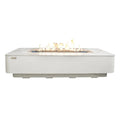 Elementi Plus Athens Rectangular Gas Fire Pit Table 16 kW, Marble Porcelain Top