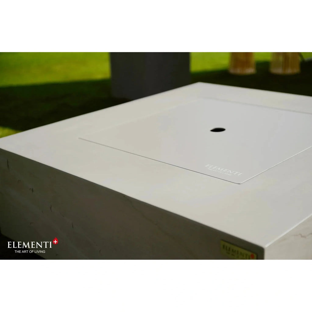 Elementi Plus Capertee Square Gas Fire Pit Table 16 kW, Space Grey