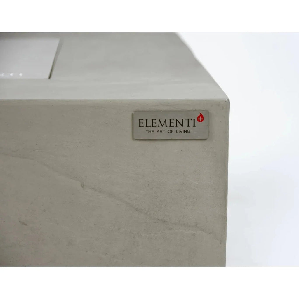 Elementi Plus Capertee Square Gas Fire Pit Table 16 kW, Space Grey