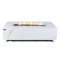 Elementi Plus Carrara Rectangular Gas Fire Pit Table 16 kW, Marble Porcelain Top