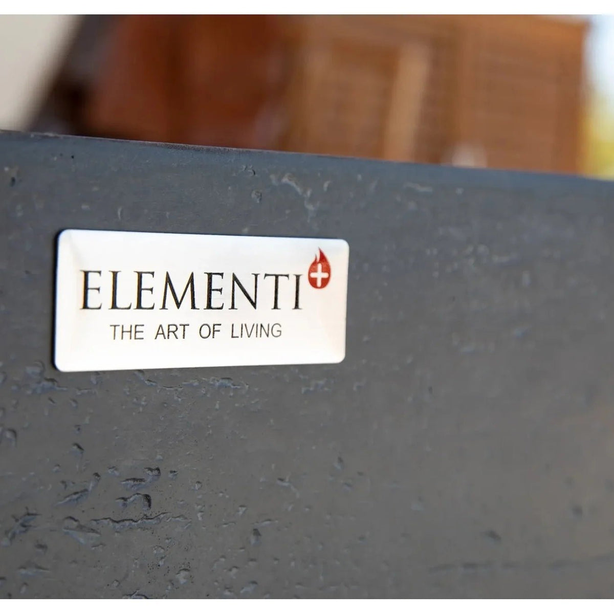 Elementi Plus Positano Rectangular Gas Fire Pit Table 16 kW, Dark Grey