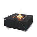 Elementi Plus Sofia Square Gas Fire Pit Table 16 kW, Black Marble Porcelain Top