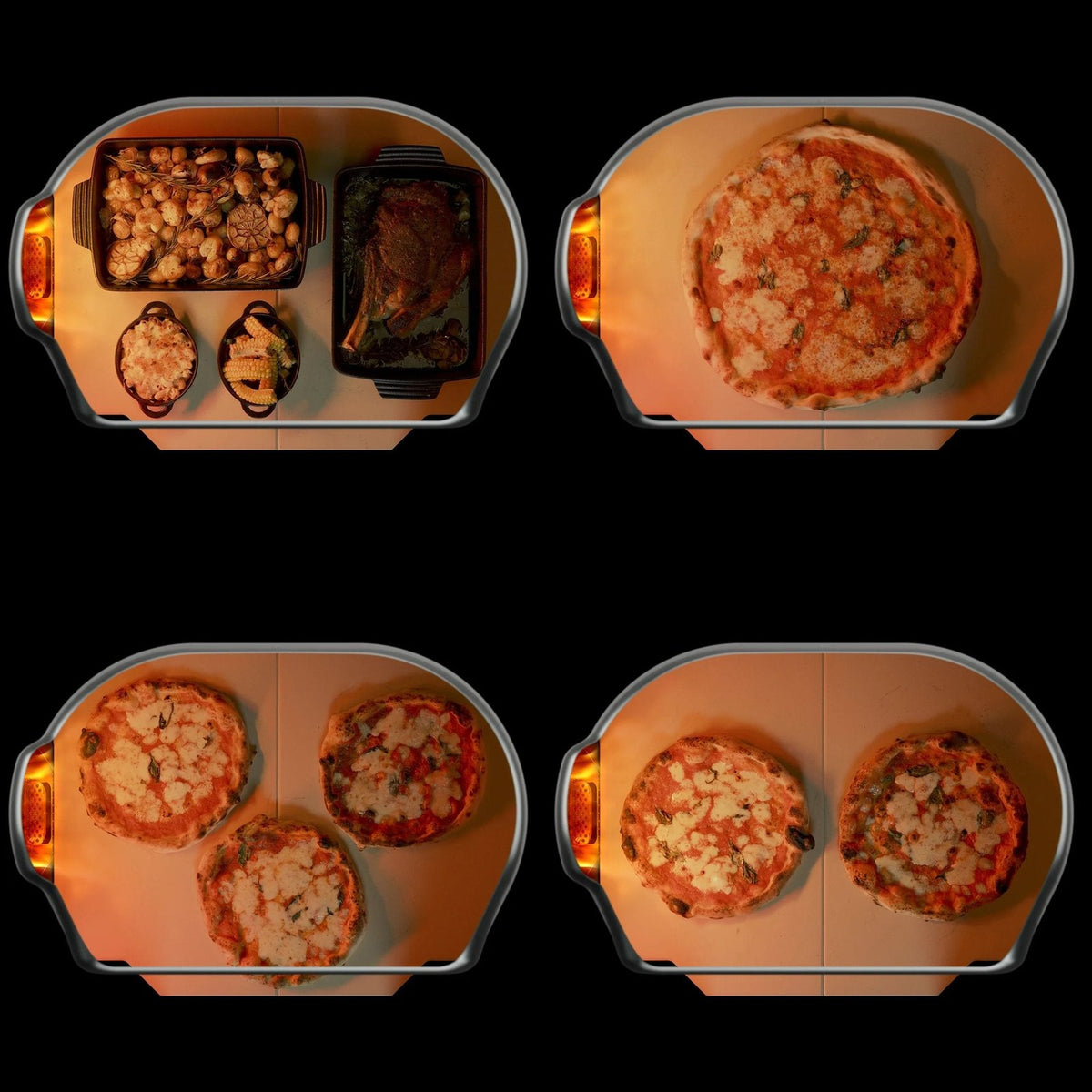 Gozney Extra-Large Multi-Fuel Pizza Oven for Wood, Gas & Charcoal with Digital Display, Bone