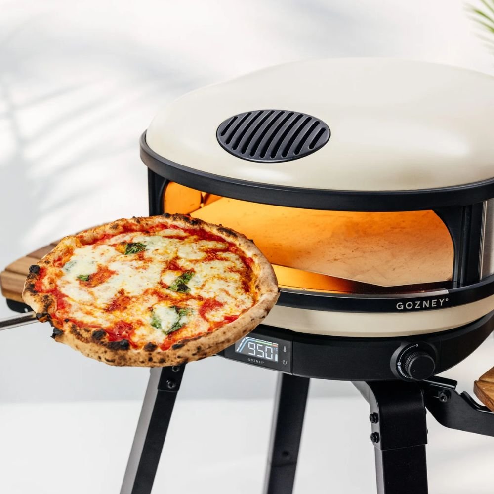 Gozney Propane Gas Pizza Oven with Wheeled Prep Stand and Digital Thermometer