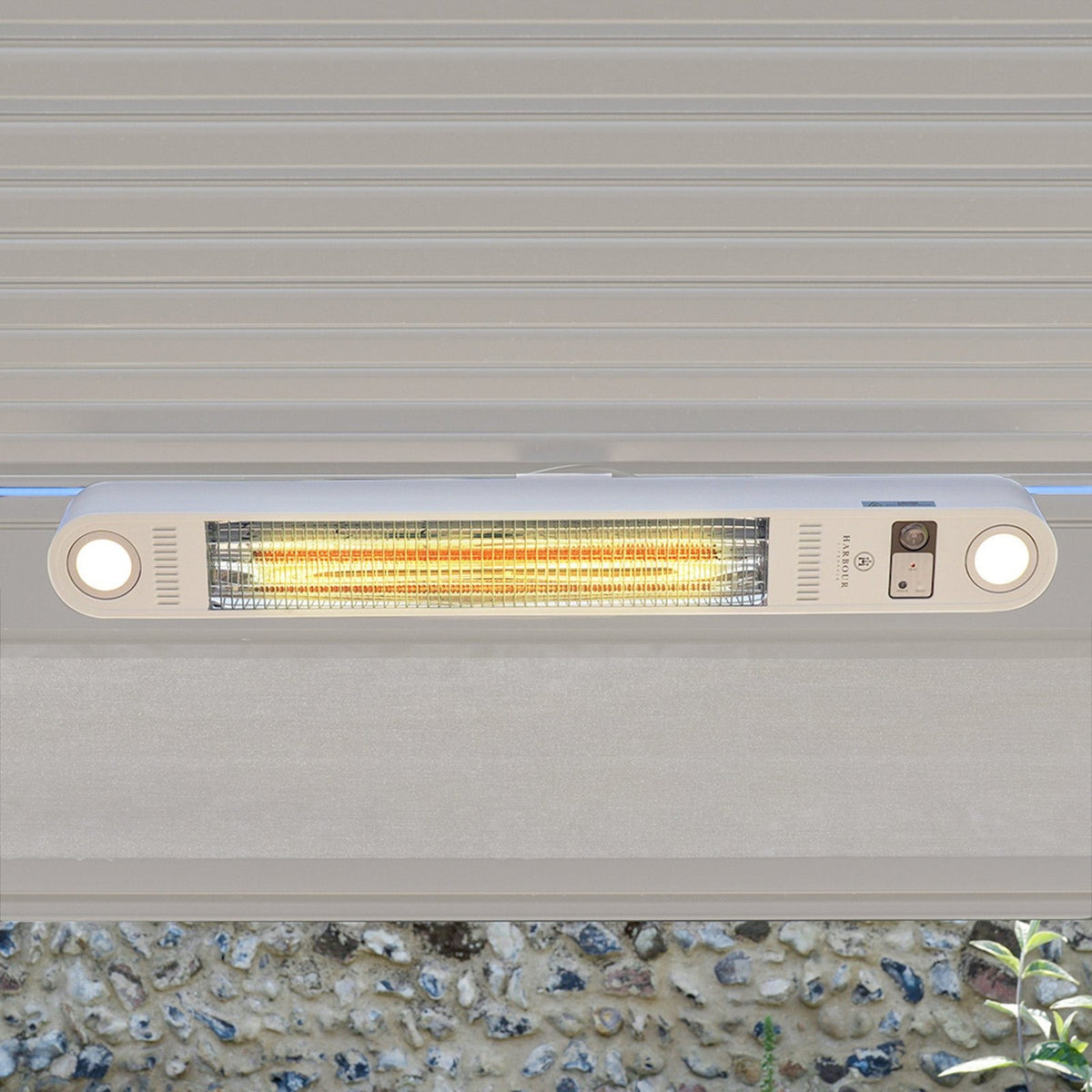 Harbour Lifestyle PergoSTET Pergola Patio Heater with WiFi, Bluetooth & Light, Latte