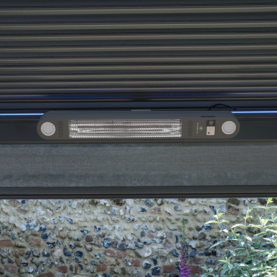 Harbour Lifestyle PergoSTET Pergola Patio Heater with WiFi, Bluetooth & Light, Grey