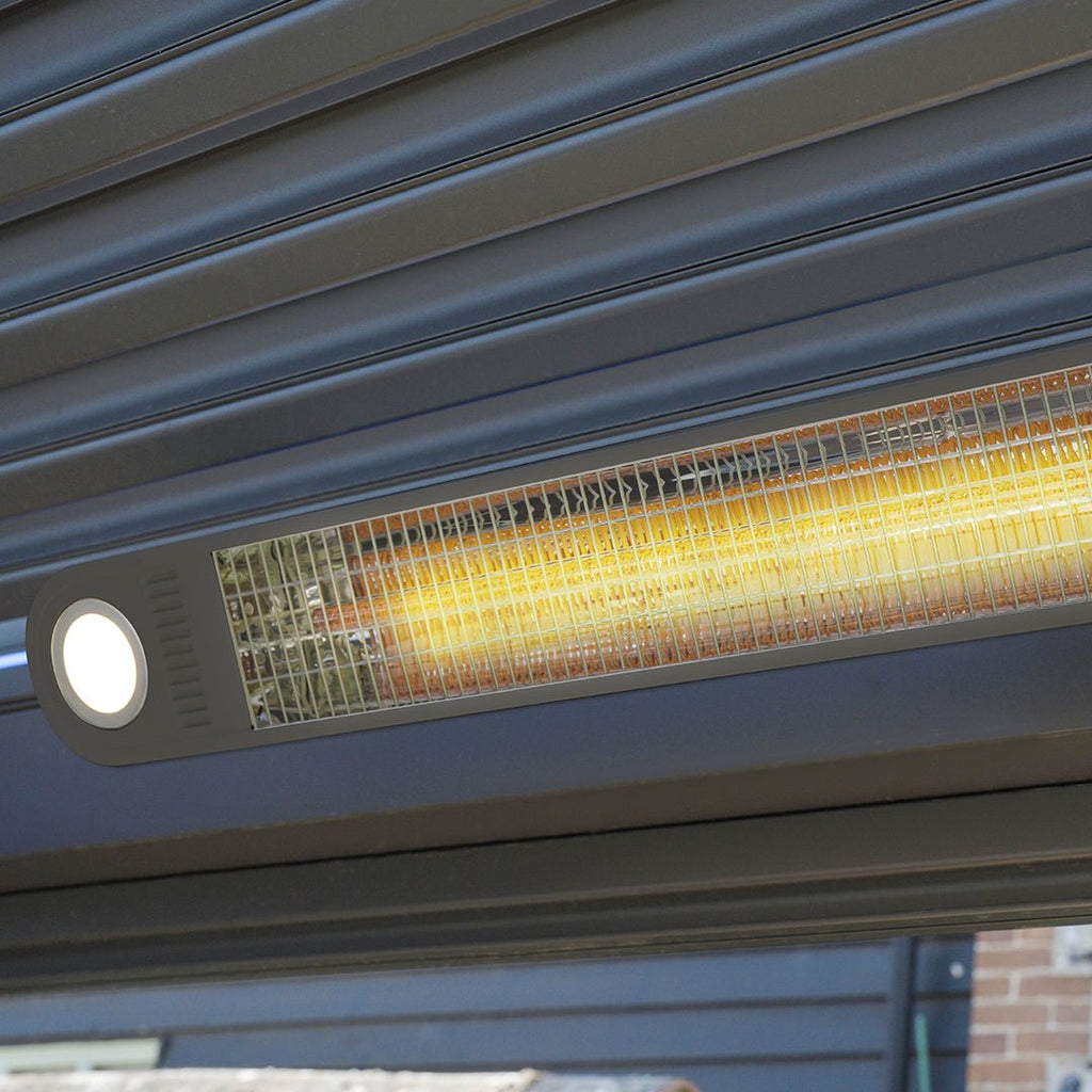 Harbour Lifestyle PergoSTET Pergola Patio Heater with WiFi, Bluetooth & Light, Grey