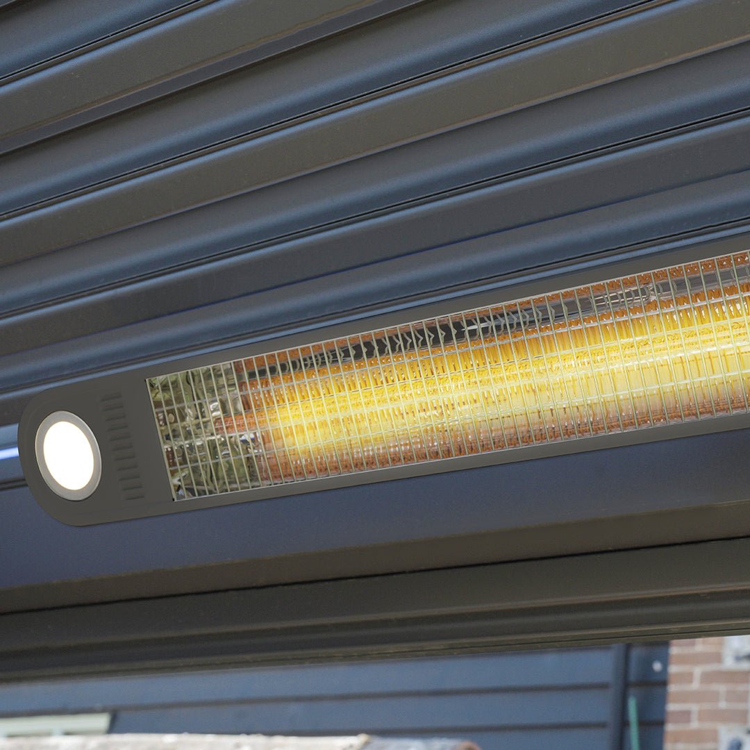 Harbour Lifestyle PergoSTET Pergola Patio Heater with WiFi, Bluetooth & Light, Grey