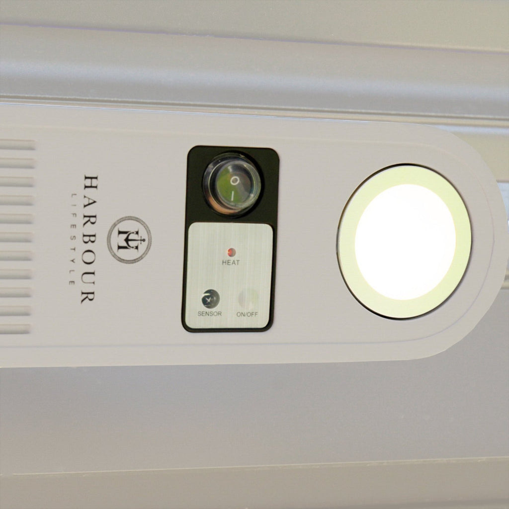 Harbour Lifestyle PergoSTET Pergola Patio Heater with WiFi, Bluetooth & Light, Latte