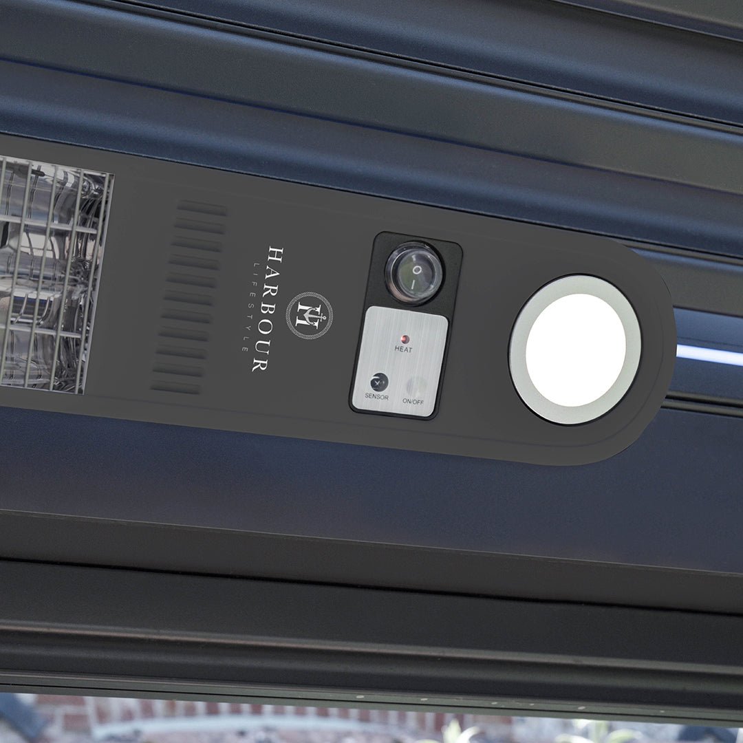 Harbour Lifestyle PergoSTET Pergola Patio Heater with WiFi, Bluetooth & Light, Grey