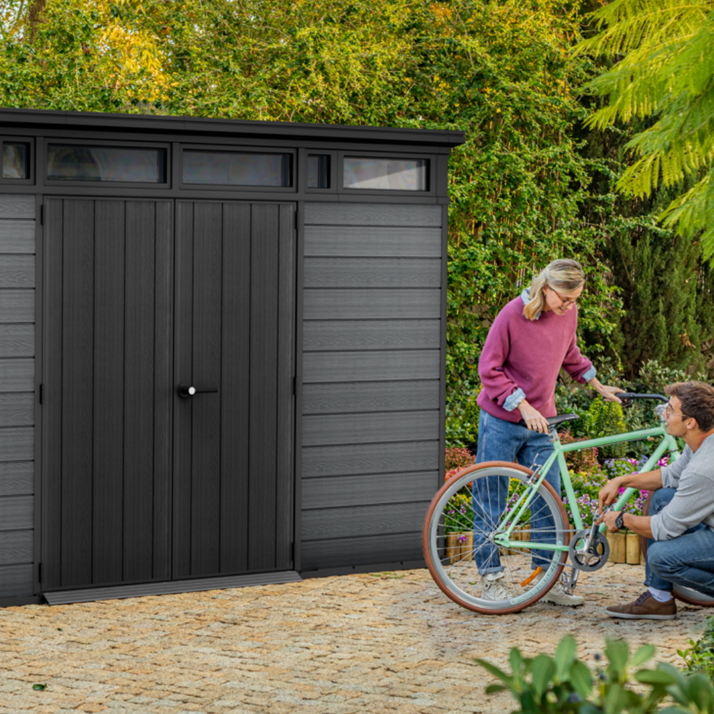 Keter Cortina 11x7 ft (3.4 x 2.1 m) Resin Garden Shed with Floor