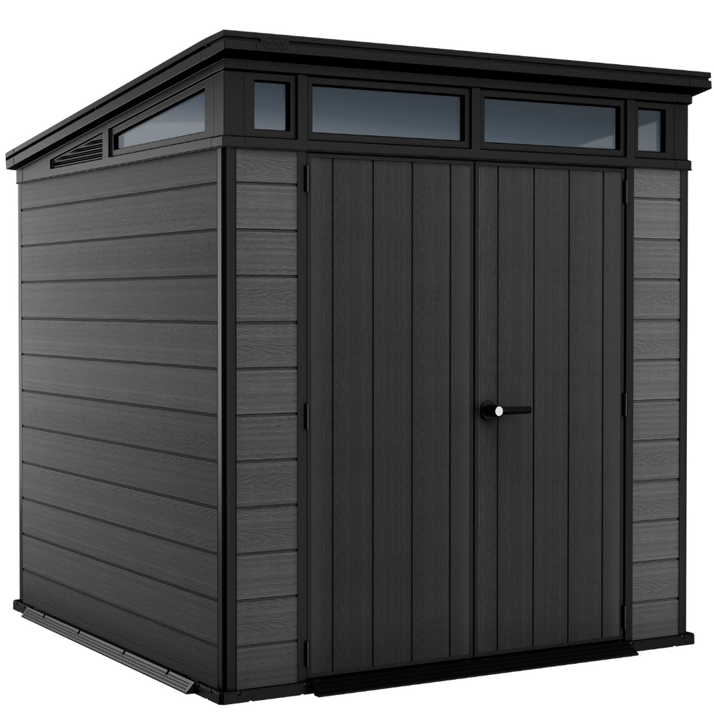 Keter Cortina 7x7 ft (2.1 x 2.1 m) Resin Garden Shed with Floor