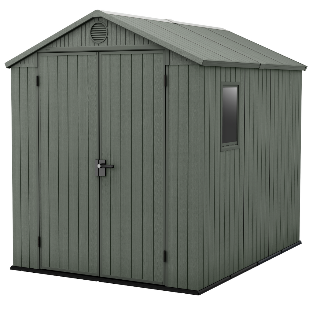 Keter Darwin 6x8 ft (1.9 x 2.4 m) Resin Garden Shed, Green