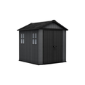Keter Newton Plus 7.5x7 ft Apex Plastic Garden Shed, Grey