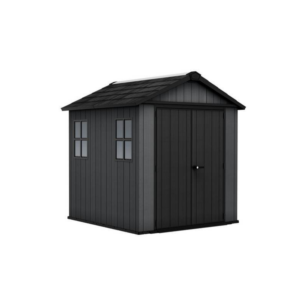 Keter Newton Plus 7.5x7 ft Apex Plastic Garden Shed, Grey