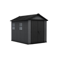 Keter Newton Plus 7.5x9 ft Apex Plastic Garden Shed, Grey