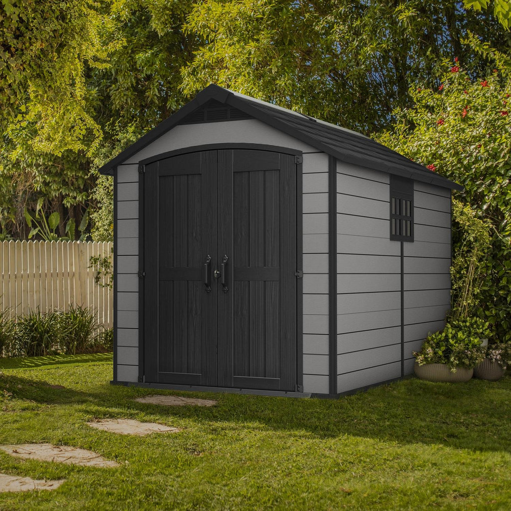Keter Premier 7.5x11.5 ft Apex Plastic Garden Shed