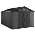 Keter Stronghold 10x11.5 ft (3 x 3.5 m) Resin Garden Shed with Floor, Grey
