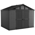 Keter Stronghold 10x8 ft (3 x 2.4 m) Resin Garden Shed with Floor, Grey