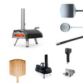 Ooni 12" Multi-Fuel Pizza Oven Bundle with Gas Burner, Cover and Three Peels