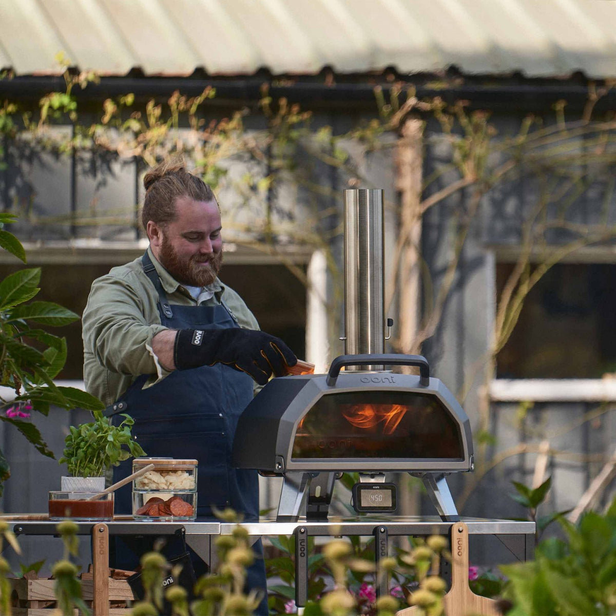 Ooni 17" Wood & Charcoal Pizza Oven with Glass Door and Bluetooth Food Probe