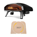 Ooni 24" Dual-Burner Gas Pizza Oven Bundle with Rotating Pizza Stone