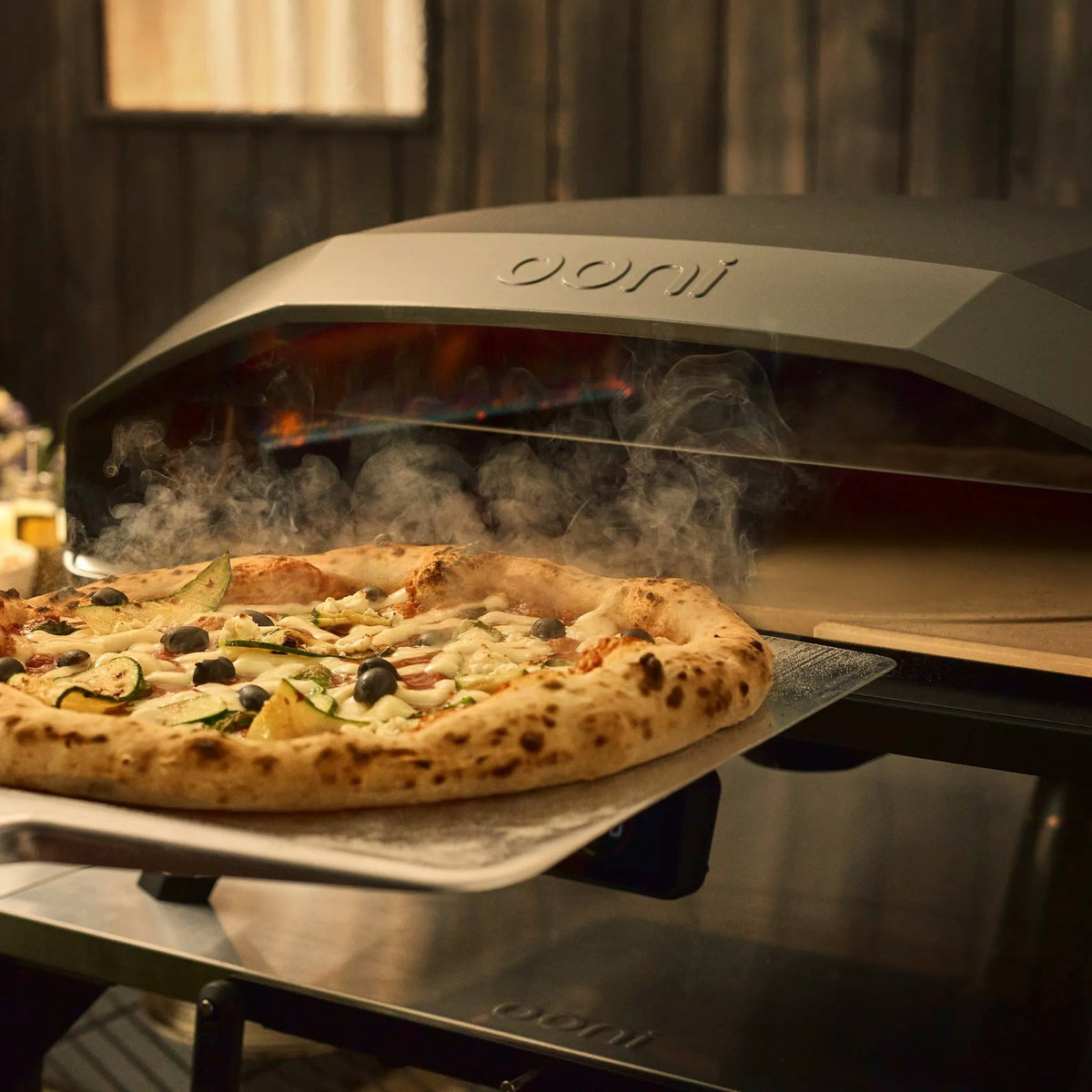 Ooni 24" Dual-Burner Gas Pizza Oven Bundle with Rotating Pizza Stone